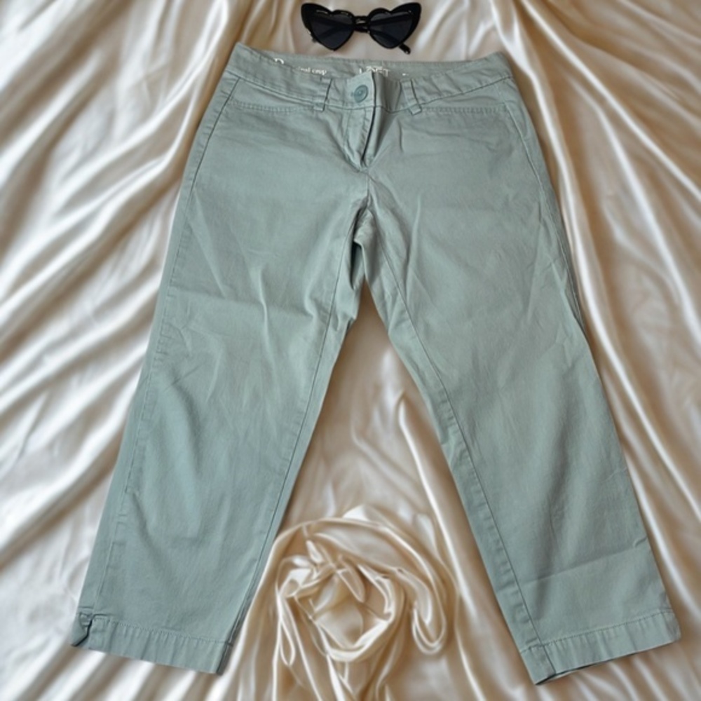 Light Green Cropped Pants 
Ann Taylor Loft Very stretchy